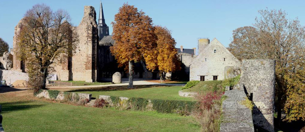 Le parc du château ensoleillé